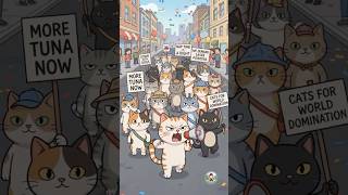 Cat protest! Give us treats now! πͺ§π