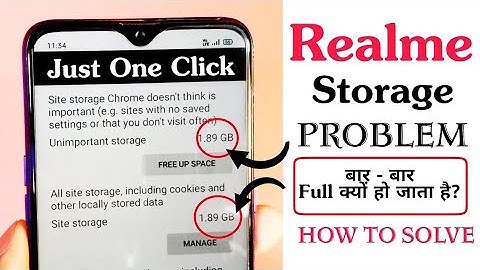 How to solve storage problem in realme mobile || Realme internal storage is running low