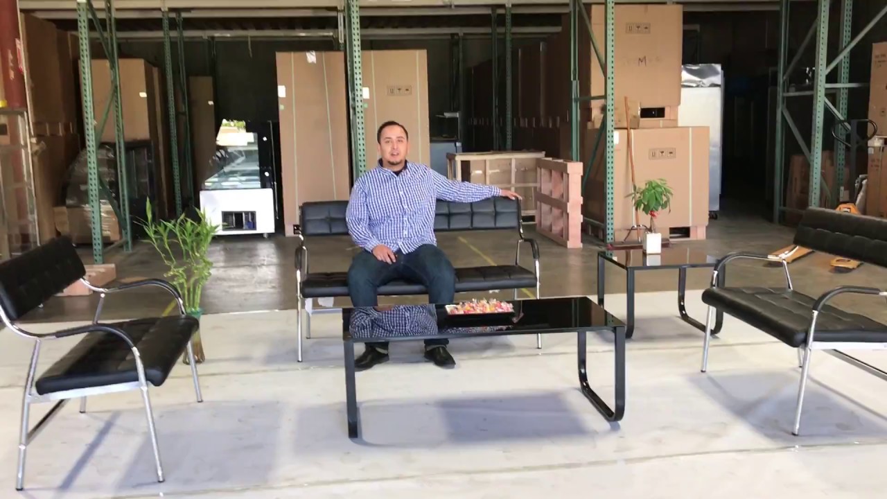 S7 Office Leather Sofa Sofas set Reception SEATING SET Condo Couch section