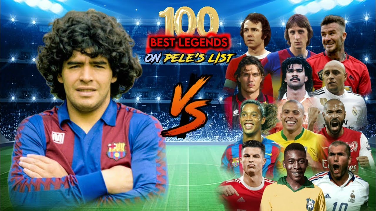 legends football Cruyff / Maradona / Muller / Pele - Pele