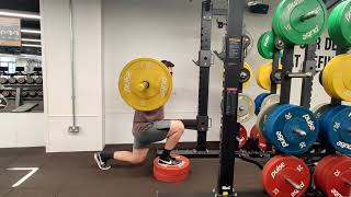 Barbell Front Foot Elevated Reverse Lunge