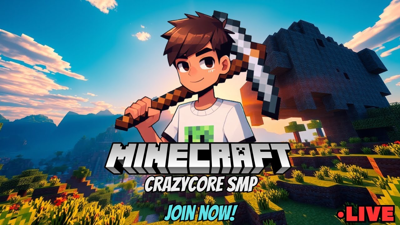 Crazycore #minecraft with subscribers | CrazyCore SMP 24/7 | - Live stream ...