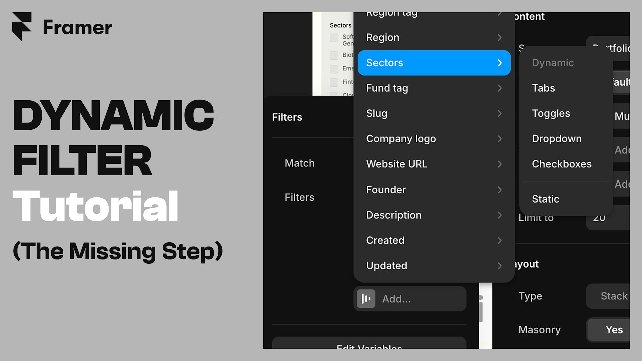How to resolve Framer CMS dynamic tag not showing (Framer tutorial ...