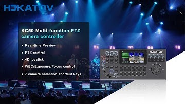 💡 Meet HDKATOV KC50 — The multi-function PTZ camera controller that powers professional production.