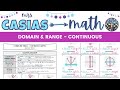 Understanding Domain and Range of Continuous Graphs