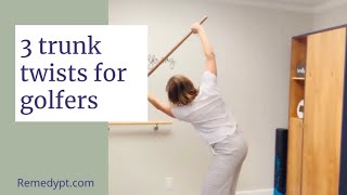 3 trunk twists for golferโs warm up