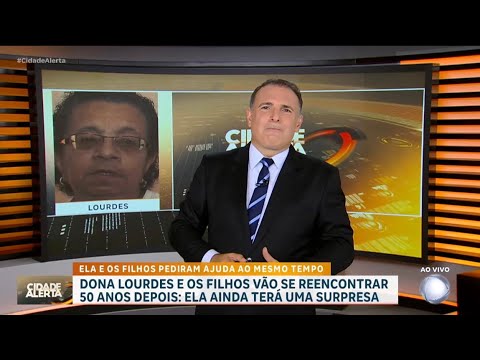 Mãe reencontra os filhos após 50 anos de separação com ajuda do Cidade Alerta