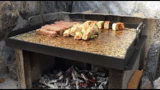 See how I protected the grill plate.
