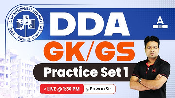 DDA Classes 2023 | DDA GK/ GS Class By Pawan Moral | Practice Set 1