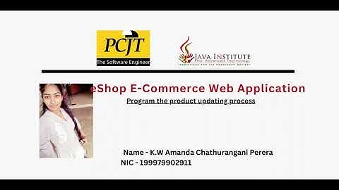 Program the product updating process ( eshop 14)