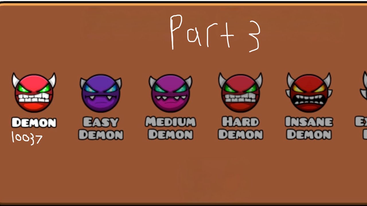 1 Attempt On EVERY Single Demon In Geometry Dash (Part 3) - YouTube