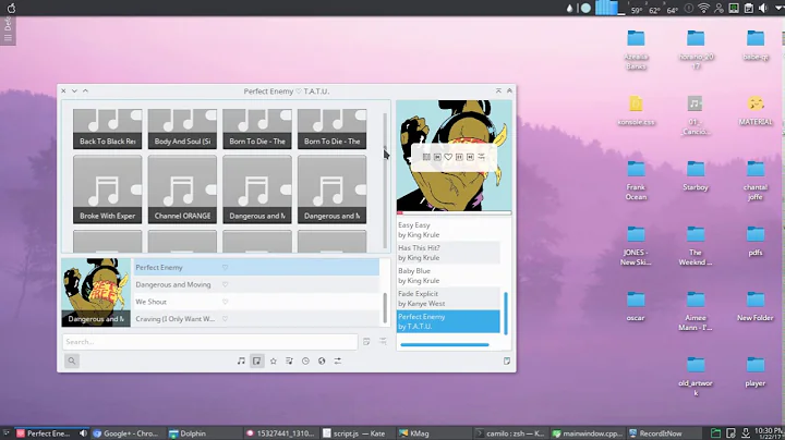 Babe Qt Music player progress