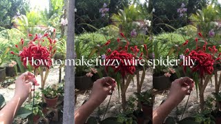 How to make fuzzy wire spider lily 