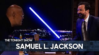 Samuel L. Jackson and Jimmy Faceoff in an Epic Lightsaber Duel | The Tonight Show