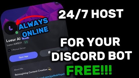 Make Your Discord Bot Run Nonstop — 24/7 FREE Hosting!