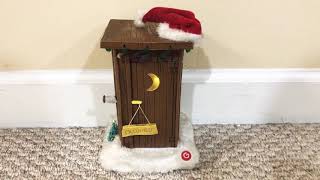 Animated Santas Outhouse - Gemmy Christmas 2010