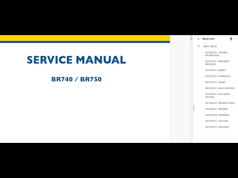 New Holland BR740 / BR750 Round Balers - Workshop Manual