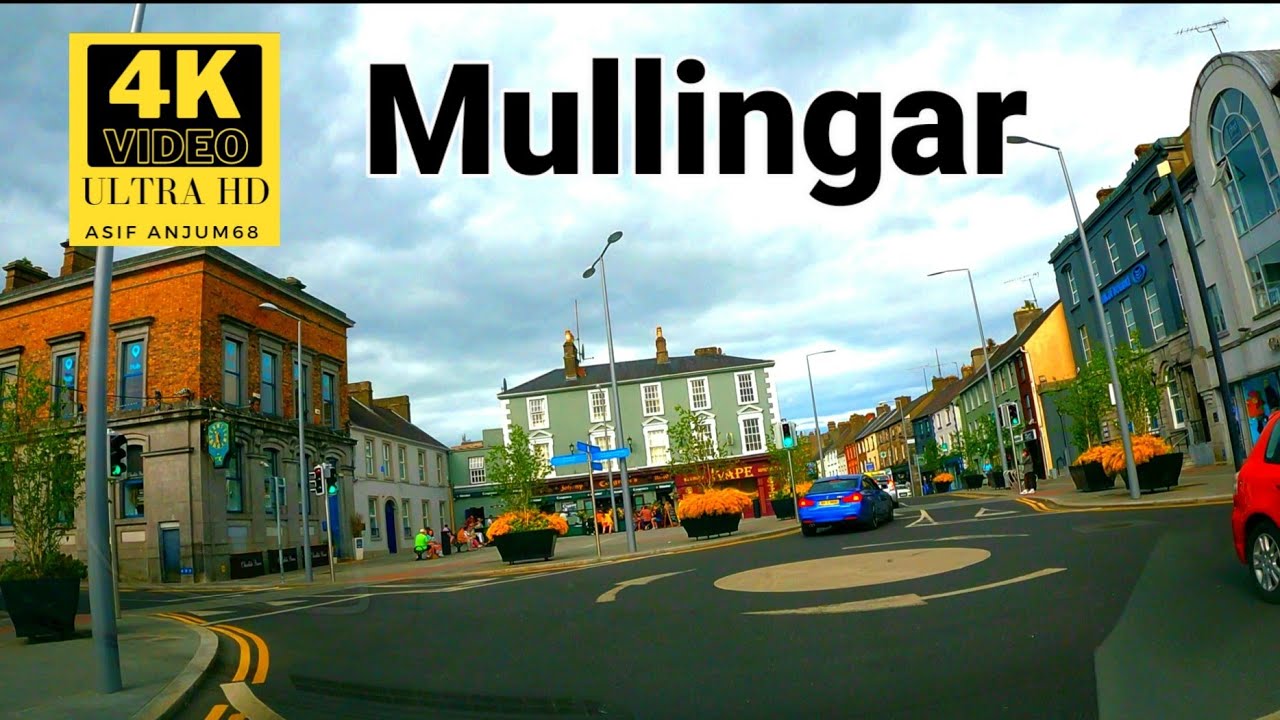 Mullingar town, county westmeath, Ireland 4k ultra hd video YouTube