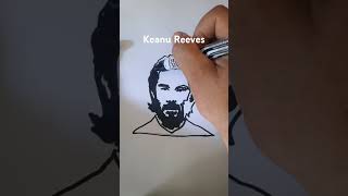 Black and white cartoon character drawing @JoshArtTV