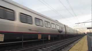 High Speed Acela Express Train in Mansfield MA.