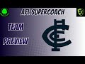 AFL Supercoach 2026 - Carlton Team Preview