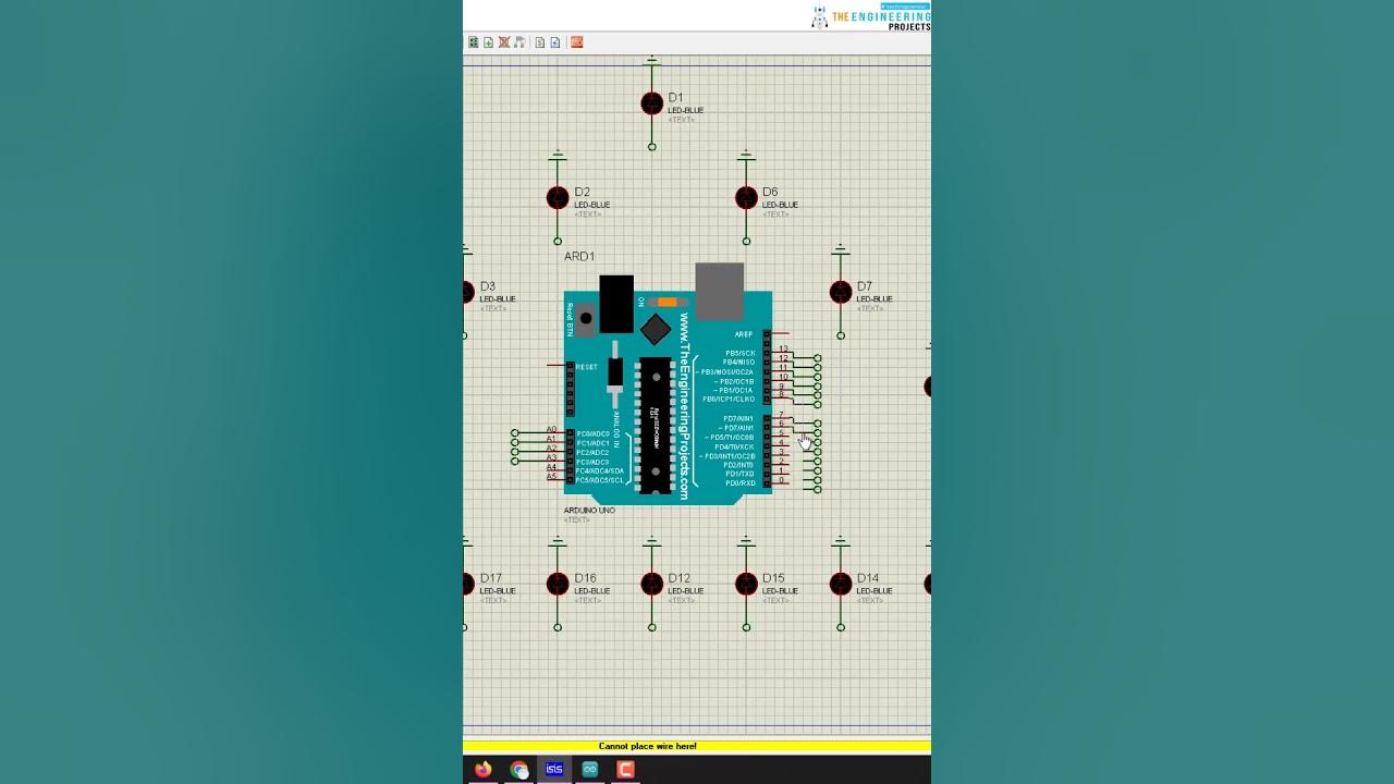 18 LED Blinking with Arduino in Proteus Simulation - YouTube