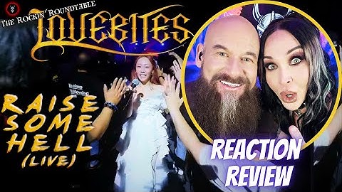 Metal couple REACTS and REVIEWS - LOVEBITES / Raise Some Hell [ live from "NO MORE TRAGEDY"]