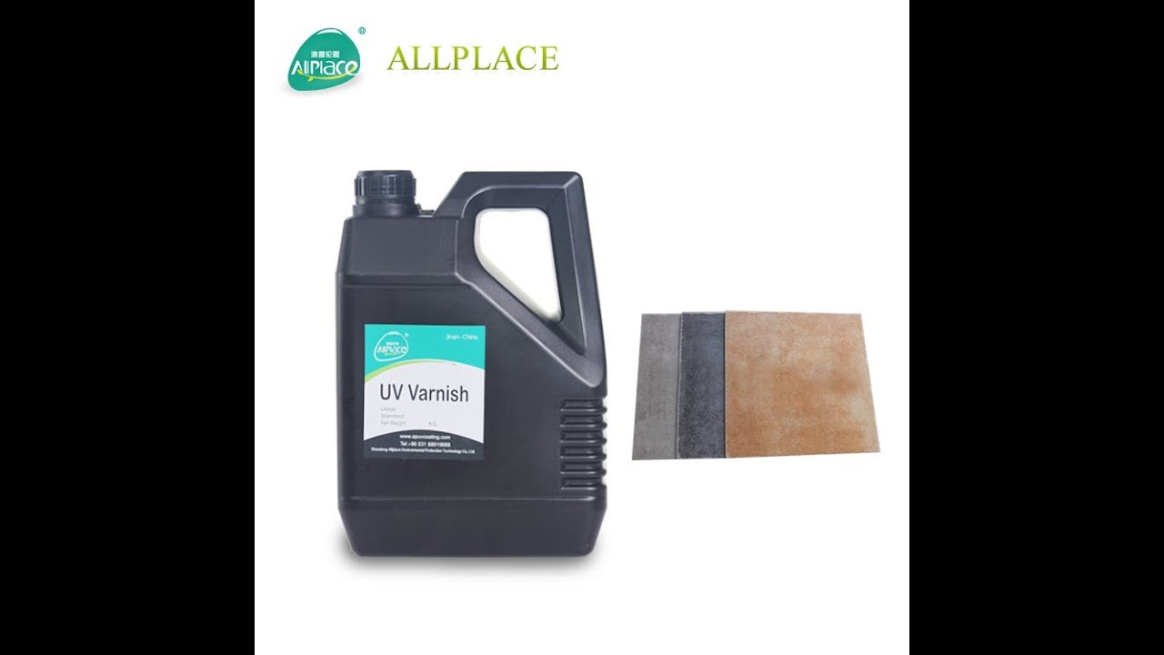 UV Varnish Roller Machine with UV Varnish for Wooden/Plastic/Ceramic