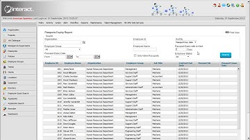 Passport and Visa Tracking   2interact HRMS