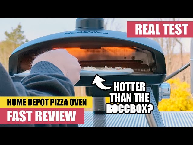 FAST REVIEW | $300 Nexgrill Ora 12" Pizza Oven from Home Depot with a SMOKE  BOX - YouTube