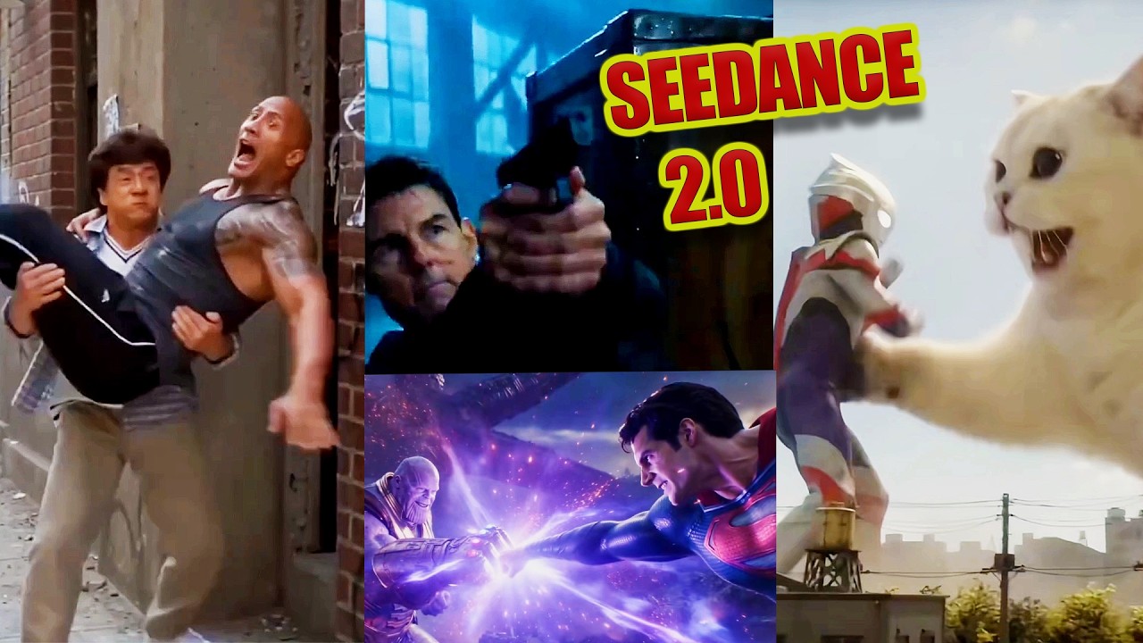 Искусственный интеллект SEEDANCE 2.0 полностью уничтожил Голливуд! (Безумная и реалистичная видео...