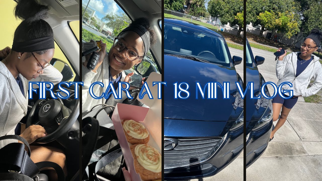 MY SISTER GOT HER FIRST CAR ! | MINI VLOG - YouTube