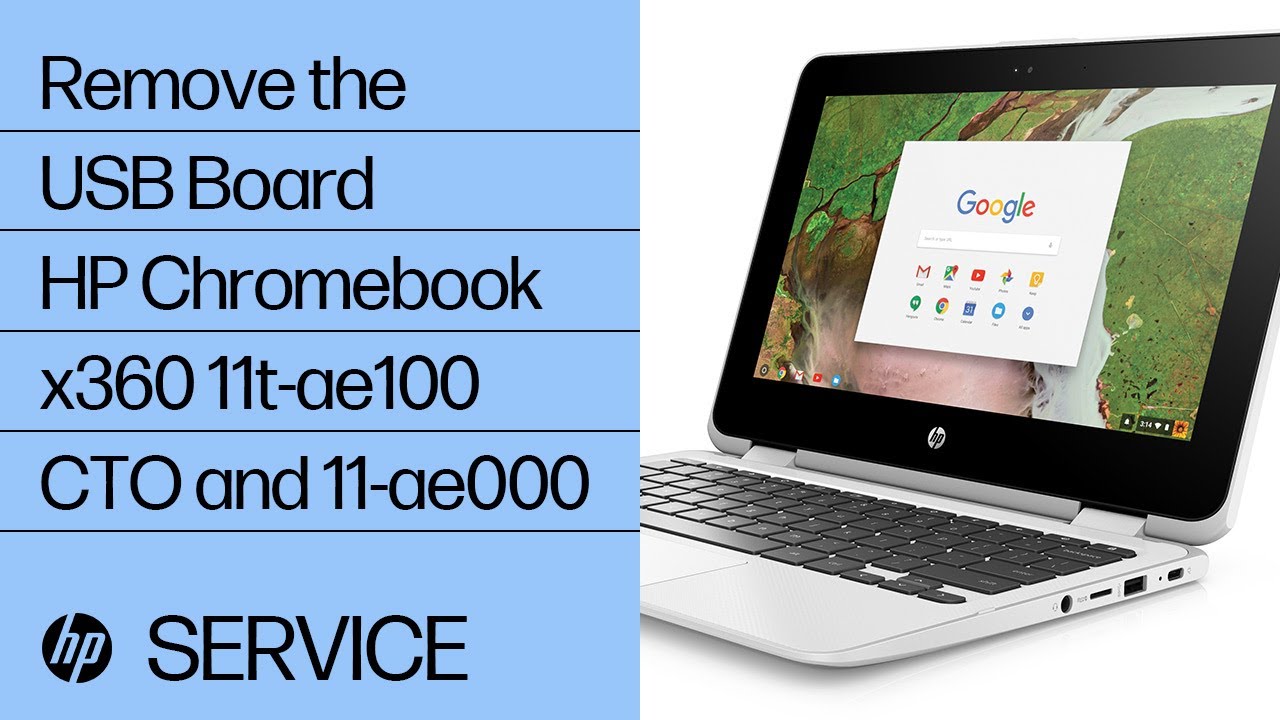 how to change wifi password How to Remove the USB Board | HP Chromebook x360 11t-ae100 CTO and 11-ae000