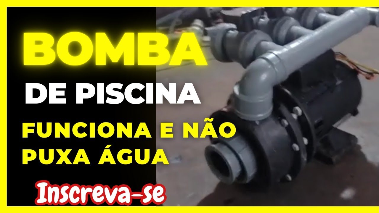 Bomba da piscina funciona mais não puxa água - YouTube