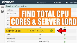 [🔴LIVE] How to check total CPU Cores and server load details through cPanel Interface?