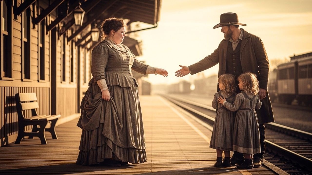 Rejected at the Station, She Turned to Leave — Until a Cowboy Said, “My Twins Need a Mother”
