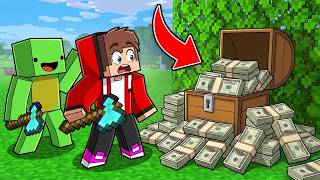 Minecraft, BUT TREES Are CHESTS - JJ And Mikey Story