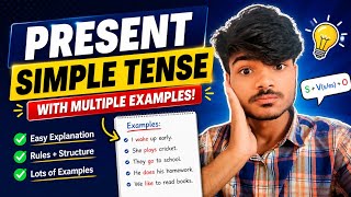 चलो जानते हैं 🎯 present Simple Tense📚 ka concept💨 Examples ke saath 💫