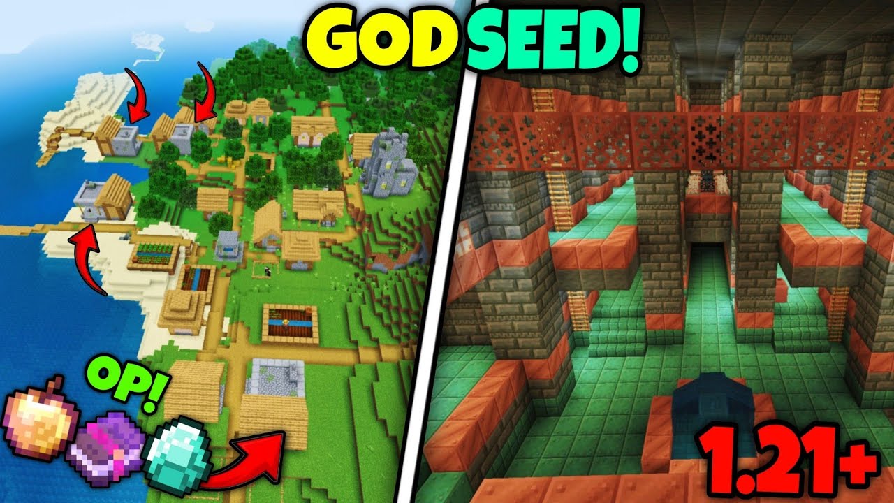 God Seed] Minecraft 1.21 Bedrock & Pocket Edition | Seed Minecraft 1.21 ...