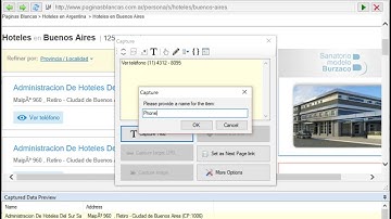 Scraping data from paginasblancas.com.ar using WebHarvy