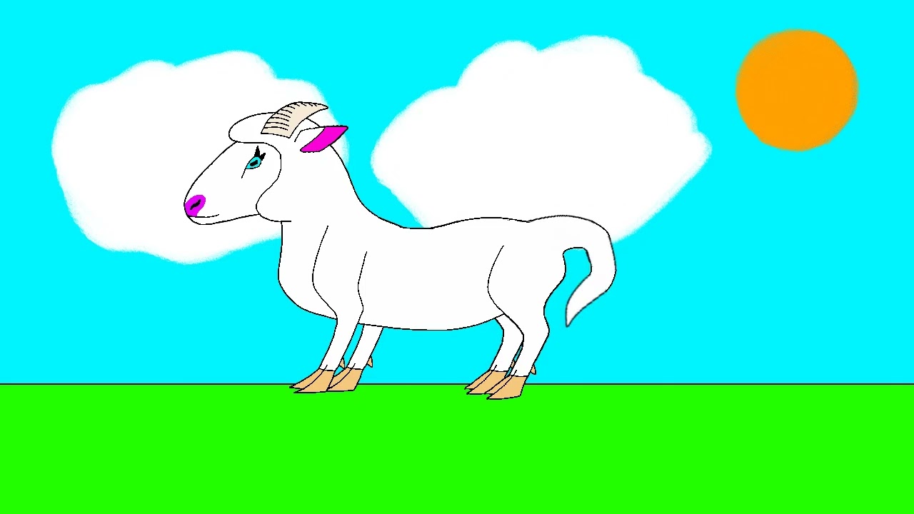 Sarah The Sheep Tail Wag Animation | Lazy Animation