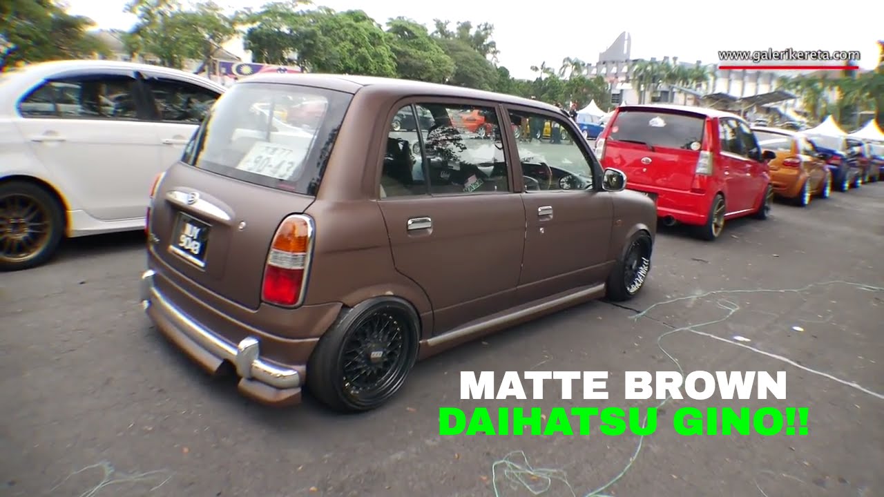 Perodua Kelisa Gino Matte Brown  Gathering Geng Sunroof 