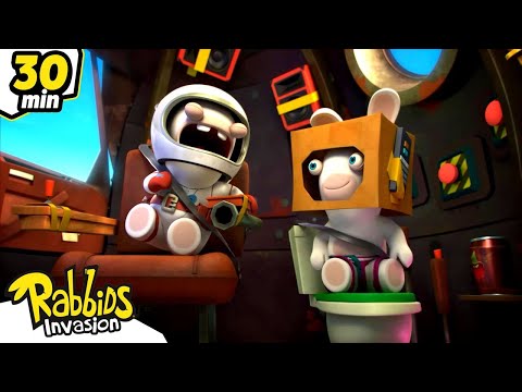 30 MIN | Will the Rabbids land on the Moon? | RABBIDS INVASION | New Episodes | Cartoon For Kids
