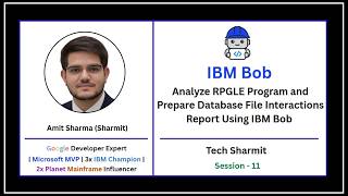Analyze RPGLE Program and Prepare Database File Interactions Report Using IBM Bob | IBM Bob (Ep-11)