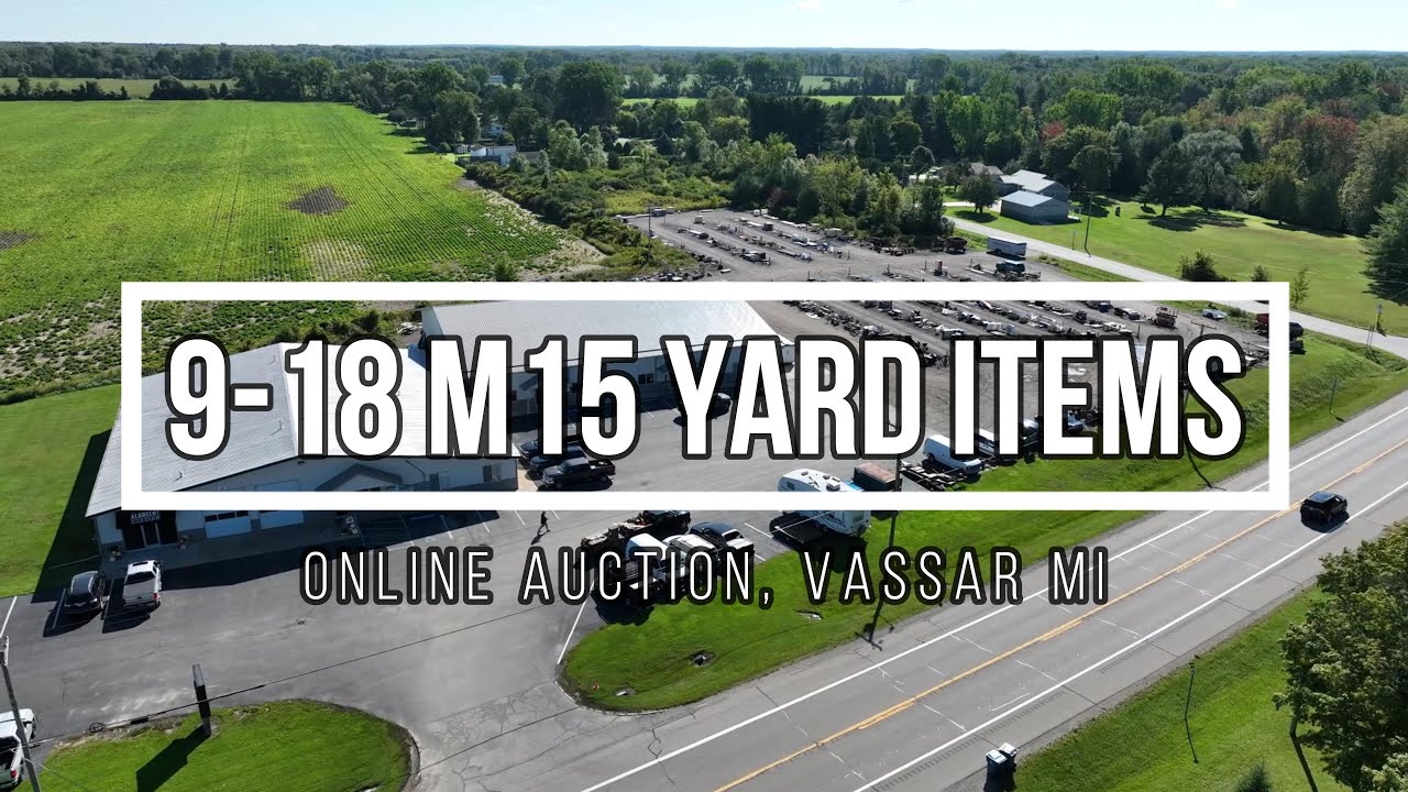 Bidnow.us 9/18/23 Online Auction Vassar, MI Yard Video plus Thousands