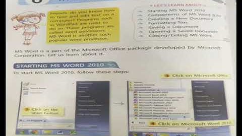 Class 3rd || Computer class || Chapter 6 Introduction to Word ||