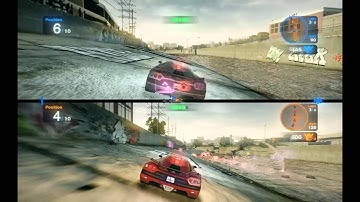 Blur Gameplay - Split Screen (Hollywood Hills: Hollywood Rift)