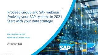 Webinar Evolving your SAP systems in 2021 -  start with your data strategy