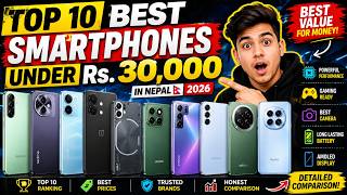 Top 10 Best Phones Under Rs. 30,000 in Nepal 2026 | Best Budget Smartphones 🔥