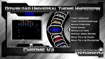 HYPERSPIN / CHROME V2 UNIVERSAL THEME 16:9 WIDESCREEN / PT/BR E EN/US